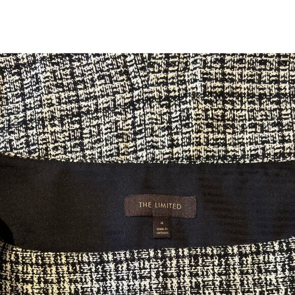 The Limited Tweed Mini Skirt, Black & White, Lined, Size 4, EUC - Picture 4 of 4